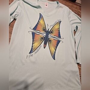 Beautiful Catch Polyester Long Sleeve Tee - Mint Green Perfect for fishing!